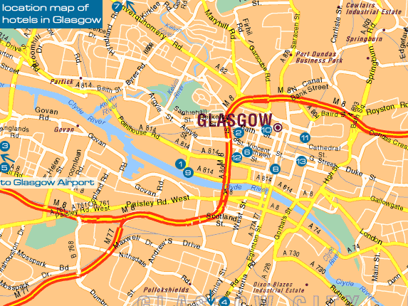 Glasgow karte